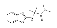 2-[(1,3-benzoxazol-2-yl)amino]-2,N,N-trimethylpropanthioamide结构式