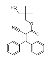 2-CYANO-3,3-DIPHENYL-2-PROPENOICACID3-HYDROXY-2,2-DIMETHYLPROPYLESTER Structure