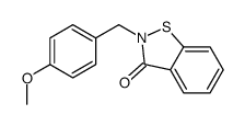 2-[(4-methoxyphenyl)methyl]-1,2-benzothiazol-3-one Structure