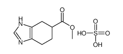 4,5,6,7-四氢-1H-苯并[d]咪唑-6-羧酸甲酯硫酸盐结构式