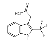 2-[2-(trifluoromethyl)-1H-indol-3-yl]acetic acid Structure