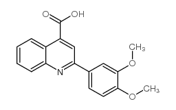2-(3,4-二甲氧基苯基)喹啉-4-羧酸结构式