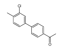 1-[4-(3-chloro-4-methylphenyl)phenyl]ethanone结构式