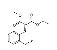diethyl 2-(2-(bromo-methyl)benzylidene)malonate Structure