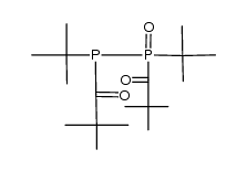 1,1'-(1,2-di-tert-butyl-1-oxo-1l5-diphosphane-1,2-diyl)bis(2,2-dimethylpropan-1-one) Structure