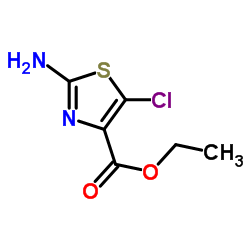 2-氨基-5-氯-4-噻唑甲酸乙酯结构式