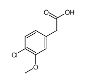 2-(4-chloro-3-methoxyphenyl)acetic acid structure