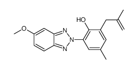 2-(5-methoxy-2H-1,2,3-benzotriazol-2-yl)-4-methyl-6-(2-methylprop-2-enyl)phenol Structure