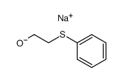 Sodium; 2-phenylsulfanyl-ethanolate结构式