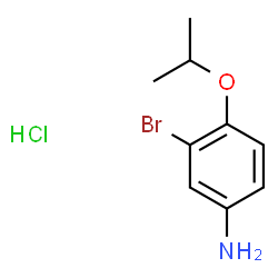 3-bromo-4-(propan-2-yloxy)anilinehydrochloride Structure
