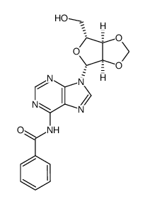N6-benzoyl-2',3'-O-methyleneadenosine结构式