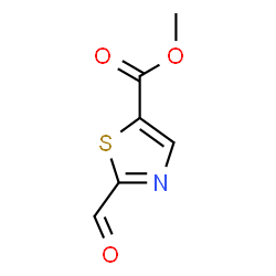 2-甲酰基-1,3-噻唑-5-羧酸甲酯结构式
