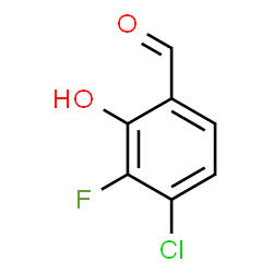 4-Chloro-3-fluoro-2-hydroxybenzaldehyde Structure