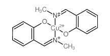 Copper,bis[2-[(methylimino-kN)methyl]phenolato-kO]-结构式