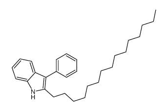 2-pentadecyl-3-phenyl-1H-indole结构式