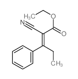 2-Pentenoic acid,2-cyano-3-phenyl-, ethyl ester Structure