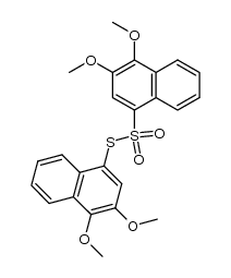 S-3',4'-dimethoxy-1'-naphthyl-3,4-dimethoxynaphthalene-1-thiosulfonate结构式