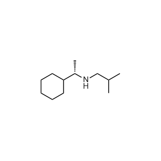 (S)-N-(1-环己基乙基)-2-甲基丙-1-胺结构式