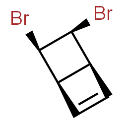 (1α,4α)-5β,6β-Dibromobicyclo[2.2.0]hex-2-ene结构式
