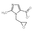 1-(2,3-环氧基丙基)-2-甲基-5-硝基咪唑结构式