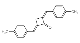 2,4-bis[(4-methylphenyl)methylidene]cyclobutan-1-one Structure