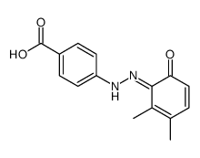 4-[2-(2,3-dimethyl-6-oxocyclohexa-2,4-dien-1-ylidene)hydrazinyl]benzoic acid Structure
