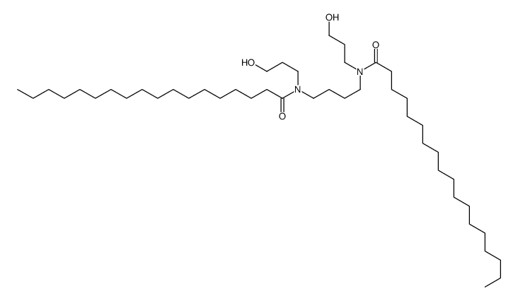N-(3-hydroxypropyl)-N-[4-[3-hydroxypropyl(octadecanoyl)amino]butyl]octadecanamide Structure