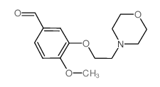 4-甲氧基-3-(2-吗啉-4-基乙氧基)苯甲醛结构式