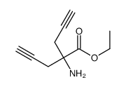 ethyl 2-amino-2-prop-2-ynylpent-4-ynoate结构式