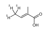 Tiglic Acid-d3 Structure