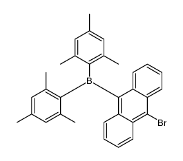 (10-bromoanthracen-9-yl)-bis(2,4,6-trimethylphenyl)borane结构式