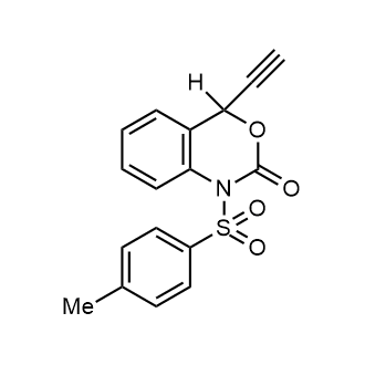 4-Ethynyl-1,4-dihydro-1-[(4-methylphenyl)sulfonyl]-2H-3,1-benzoxazin-2-one Structure