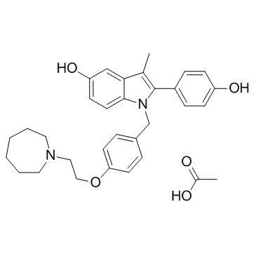Bazedoxifene Acetate structure