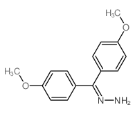 Methanone,bis(4-methoxyphenyl)-,hydrazone Structure