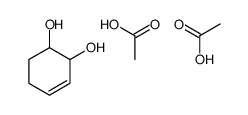acetic acid,cyclohex-3-ene-1,2-diol结构式