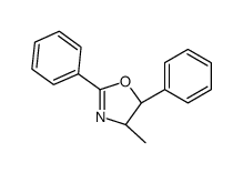 (4S,5R)-4-methyl-2,5-diphenyl-4,5-dihydro-1,3-oxazole结构式
