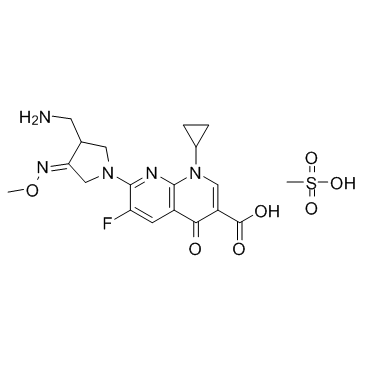Gemifioxacin mesylate Structure