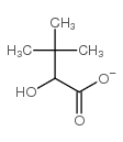 (S)-(-)-2-羟基-3,3-二甲基丁酸结构式