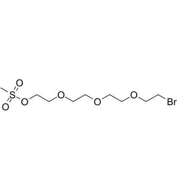 Bromo-PEG4-MS结构式