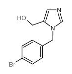 [3-(4-溴苄基)-3H-咪唑-4-基]甲醇结构式