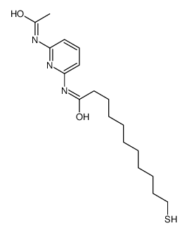 N-(6-acetamidopyridin-2-yl)-11-sulfanylundecanamide结构式