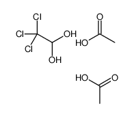 acetic acid,2,2,2-trichloroethane-1,1-diol Structure