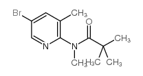 5-溴-3-甲基-2-(N,2,2,2-四甲基乙酰氨基)吡啶结构式