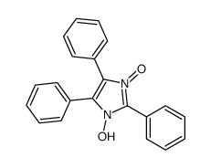 1-hydroxy-3-oxido-2,4,5-triphenylimidazol-3-ium结构式