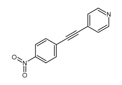 (4-nitrophenyl)-4'-pyridylacetylene结构式