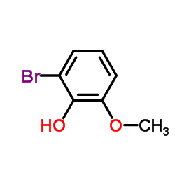 2-溴-6-甲氧基苯酚结构式