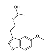N-[2-(5-methoxy-1-benzothiophen-3-yl)ethyl]acetamide Structure