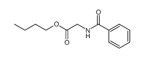 n-butyl N-benzoylglycinoate结构式