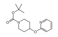 1-Boc-4-(2-吡啶基氧基)哌啶结构式