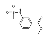 3-(甲基磺酰胺基)苯甲酸甲酯结构式
